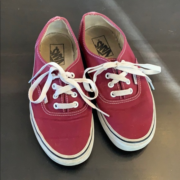 maroon vans shoes
